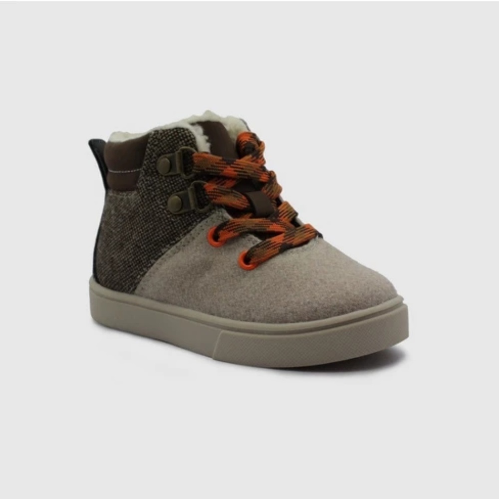 Toddler Boys Keegan Casual Sherpa Sneakers - Beige